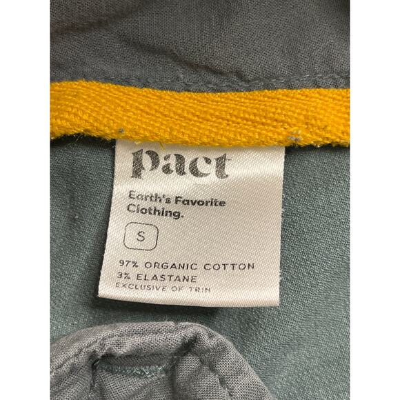 Pact organic cotton pull on elastic waistband chino pants pockets, size small - Picture 4 of 14